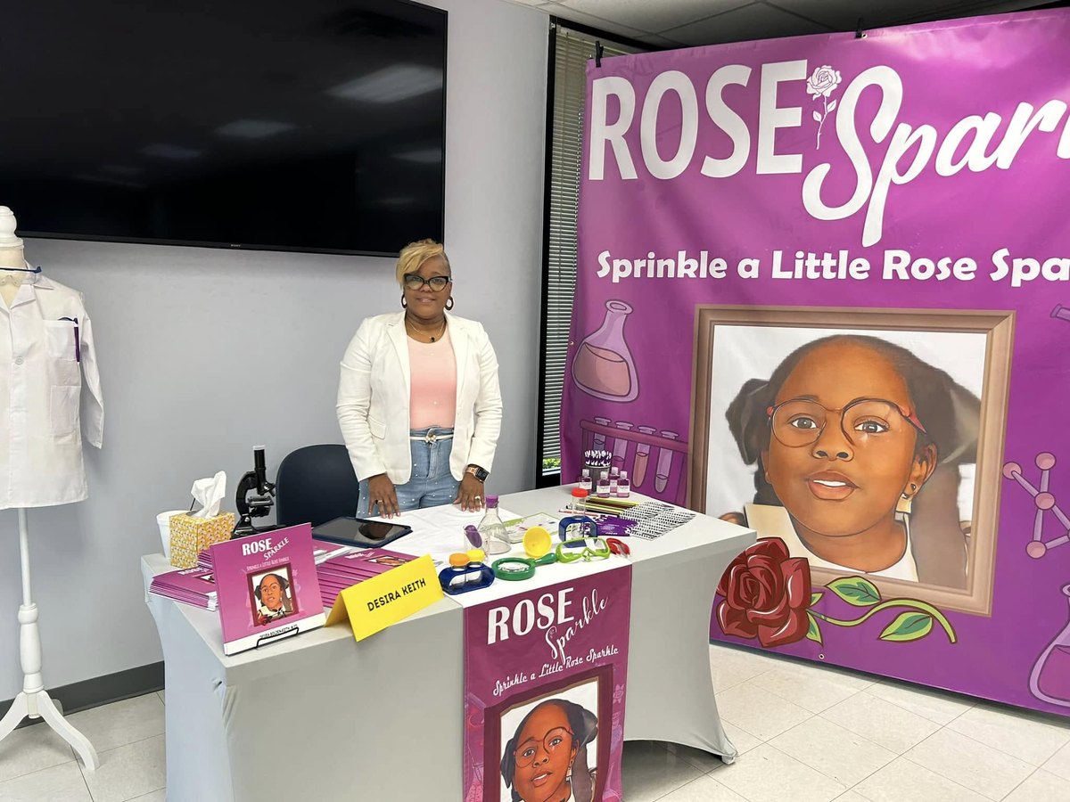 Beautiful Minds display table at a professional event